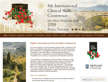 Tablet Screenshot of internationalclinicalskillsconference.com